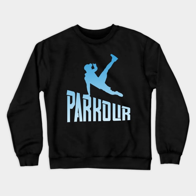 Parkour Freerunner Free Run Athlete Crewneck Sweatshirt by Foxxy Merch